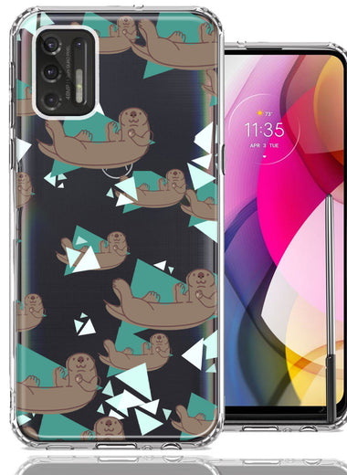 Motorola Moto G Stylus 2021 Cute Otter Design Double Layer Phone Case Cover