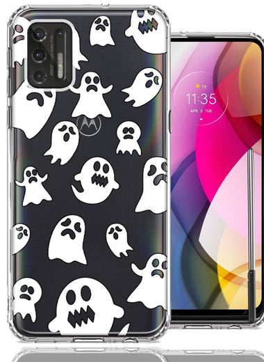 Motorola Moto G Stylus 2021 Halloween Spooky Ghost Design Double Layer Phone Case Cover