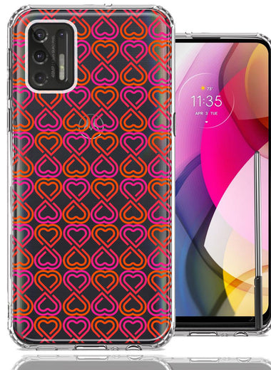 Motorola Moto G Stylus 2021 Infinity Hearts Design Double Layer Phone Case Cover