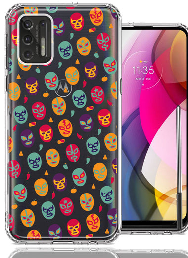 Motorola Moto G Stylus 2021 Lucha Libre Masks Design Double Layer Phone Case Cover