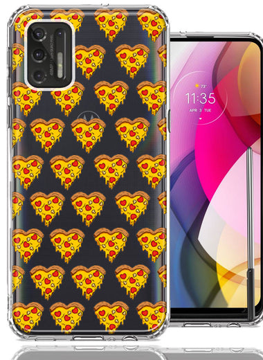 Motorola Moto G Stylus 2021 Pizza Hearts Polka dots Design Double Layer Phone Case Cover