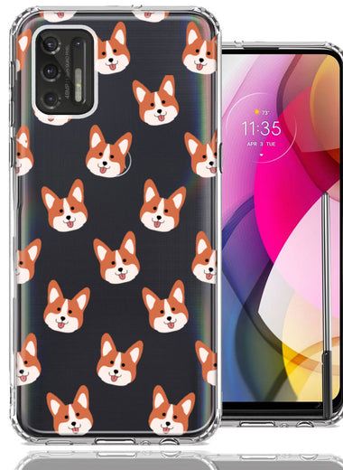 Motorola Moto G Stylus 2021 Shiba Inu Polkadots Design Double Layer Phone Case Cover