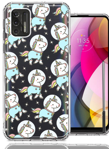 Motorola Moto G Stylus 2021 Space Unicorns Design Double Layer Phone Case Cover