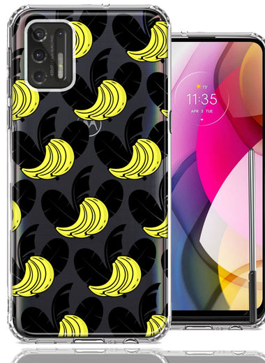 Motorola Moto G Stylus 2021 Tropical Bananas Design Double Layer Phone Case Cover