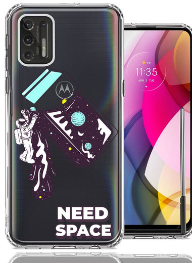 Motorola Moto G Stylus 2021 Need Space Astronaut Stars Design Double Layer Phone Case Cover