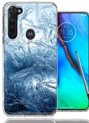 Motorola Moto G stylus Blue Ice Design Double Layer Phone Case Cover