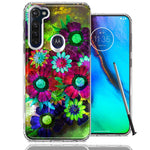 Motorola Moto G stylus Colorful Daisies Design Double Layer Phone Case Cover