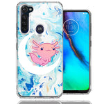 Motorola Moto G Stylus Pink Axolotl Moon Mable Design Double Layer Phone Case Cover