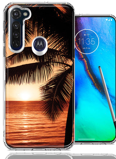 Motorola Moto G stylus Paradise Sunset Design Double Layer Phone Case Cover