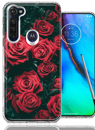Motorola Moto G stylus Red Roses Design Double Layer Phone Case Cover