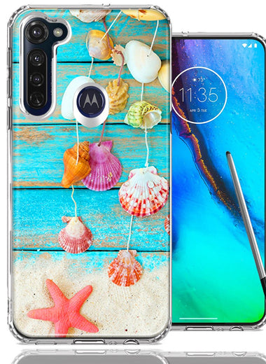 Motorola Moto G stylus Seashell Wind chimes Design Double Layer Phone Case Cover
