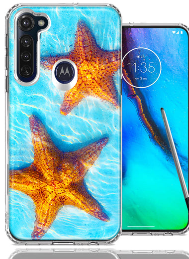 Motorola Moto G stylus Ocean Starfish Design Double Layer Phone Case Cover