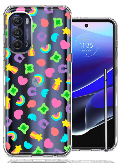 Motorola Moto G Stylus 4G 2022 Cute Lucky Marshmallow Cereal Nostalgic Double Layer Phone Case Cover