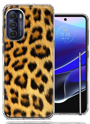 Motorola Moto G Stylus 4G 2022 Classic Leopard Double Layer Phone Case Cover