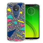 Motorola E5 Plus/G7 Power 90's Swag Shapes Design Double Layer Phone Case Cover