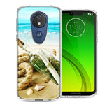 Motorola Moto G7 Power SUPRA Beach Message Bottle Design Double Layer Phone Case Cover