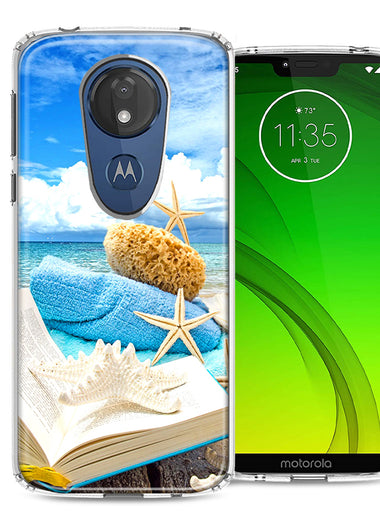 Motorola Moto G7 Power SUPRA Beach Reading Design Double Layer Phone Case Cover