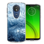 Motorola Moto G7 Power SUPRA Blue Ice Design Double Layer Phone Case Cover