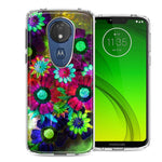 Motorola Moto G7 Power SUPRA Colorful Daisies Design Double Layer Phone Case Cover