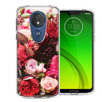 Motorola Moto G7 Power SUPRA Colorful Flowers Design Double Layer Phone Case Cover
