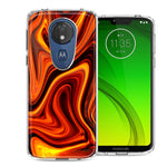 Motorola Moto G7 Power SUPRA Fire Abstract Design Double Layer Phone Case Cover