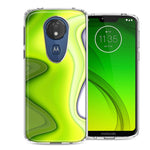 Motorola Moto G7 Power SUPRA Green White Abstract Design Double Layer Phone Case Cover