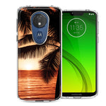 Motorola Moto G7 Power SUPRA Paradise Sunset Design Double Layer Phone Case Cover
