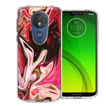 Motorola Moto G7 Power SUPRA Pink Abstract Design Double Layer Phone Case Cover