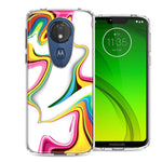 Motorola Moto G7 Power SUPRA Rainbow Abstract Design Double Layer Phone Case Cover