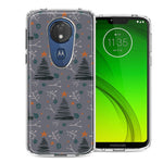 Motorola E5 Plus/G7 Power Holiday Christmas Trees Design Double Layer Phone Case Cover