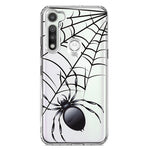 Motorola Moto G Fast Creepy Black Spider Web Halloween Horror Spooky Hybrid Protective Phone Case Cover