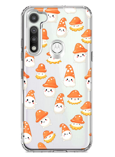 Motorola Moto G Fast Cute Cartoon Mushroom Ghost Characters Hybrid Protective Phone Case Cover