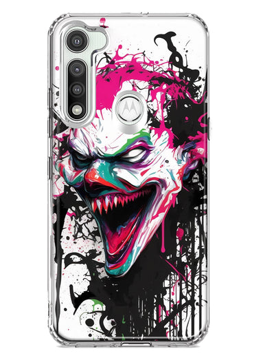 Motorola Moto G Fast Evil Joker Face Painting Graffiti Hybrid Protective Phone Case Cover