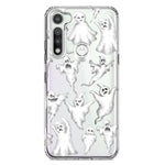Motorola Moto G Fast Cute Halloween Spooky Floating Ghosts Horror Scary Hybrid Protective Phone Case Cover