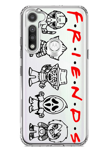 Motorola Moto G Fast Cute Halloween Spooky Horror Scary Characters Friends Hybrid Protective Phone Case Cover