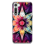 Motorola Moto G Fast Mandala Geometry Abstract Star Pattern Hybrid Protective Phone Case Cover