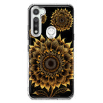Motorola Moto G Fast Mandala Geometry Abstract Sunflowers Pattern Hybrid Protective Phone Case Cover