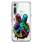 Motorola Moto G Fast Peace Graffiti Painting Art Hybrid Protective Phone Case Cover
