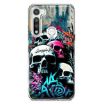 Motorola Moto G Fast Skulls Graffiti Painting Art Hybrid Protective Phone Case Cover