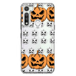 Motorola Moto G Fast Halloween Spooky Horror Scary Jack O Lantern Pumpkins Hybrid Protective Phone Case Cover