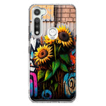 Motorola Moto G Fast Sunflowers Graffiti Painting Art Hybrid Protective Phone Case Cover