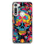 Motorola Moto G Fast Psychedelic Trippy Death Skull Pop Art Hybrid Protective Phone Case Cover