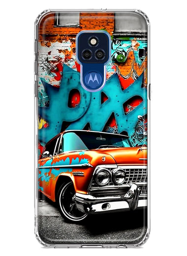 Motorola Moto G Play 2021 Lowrider Painting Graffiti Art Hybrid Protective Phone Case Cover