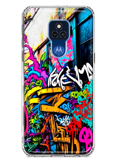 Motorola Moto G Play 2021 Urban Graffiti Street Art Painting Hybrid Protective Phone Case Cover