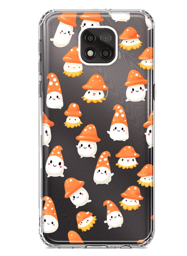 Motorola Moto G Power 2021 Cute Cartoon Mushroom Ghost Characters Hybrid Protective Phone Case Cover