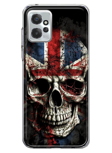 Motorola Moto G Power 2023 British UK Flag Skull Hybrid Protective Phone Case Cover