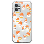 Motorola Moto G Power 2023 Cute Cartoon Mushroom Ghost Characters Hybrid Protective Phone Case Cover