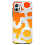 Motorola Moto G Power 2023 Orange Yellow Clear Funny Text Quote Fosho Hybrid Protective Phone Case Cover
