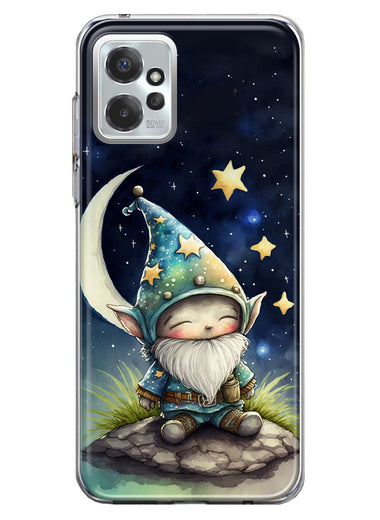 Motorola Moto G Power 2023 Stars Moon Starry Night Space Gnome Hybrid Protective Phone Case Cover