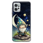 Motorola Moto G Power 2023 Stars Moon Starry Night Space Gnome Hybrid Protective Phone Case Cover